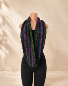 Midnight Garden Crochet Scarf